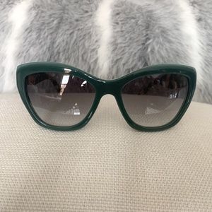 PRADA Sunglasses green with tortoise temple AUTHENTIC
